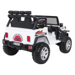 Elektrické autíčko Jeep BEAST 4x4 - MP3 - biele